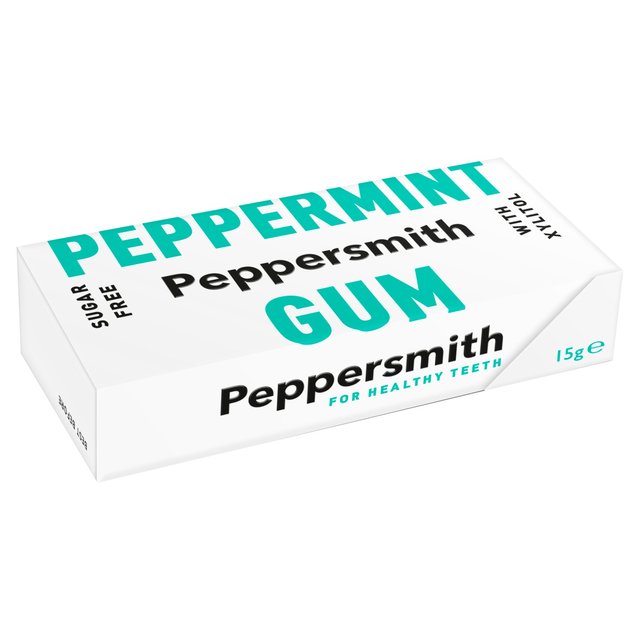Peppersmith 100% Xylitol Peppermint Gum, 15g