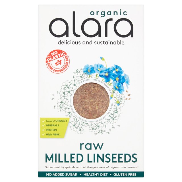 Alara Organic Raw Milled Linseeds, 500g