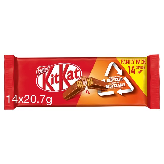 KitKat 2 Finger Orange Chocolate Biscuit Bar, 14 x 20.7g