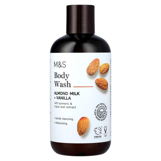 M & S Almond Milk & Vanilla Body Wash, 250ml