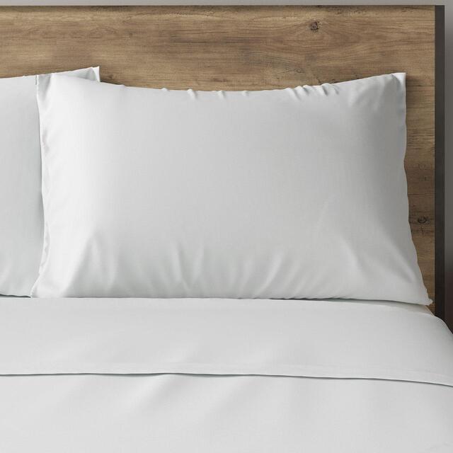 M&S Easy Care Percale White Pillowcases Ocado
