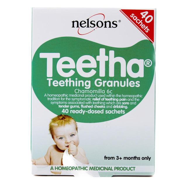Nelsons Teetha Teething Granules, 40 per Pack