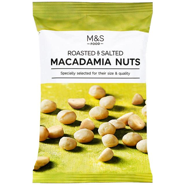 M & S Roasted & Salted Macadamia Nuts, 100g