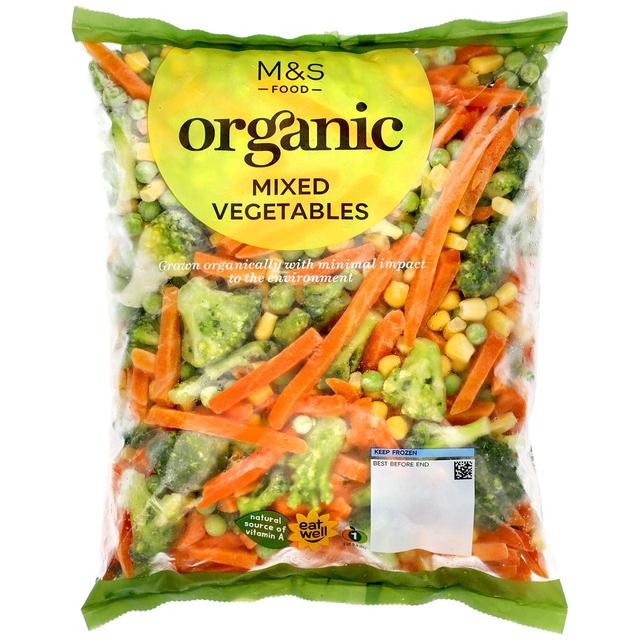 M & S Organic Mixed Vegetables Frozen, 750g