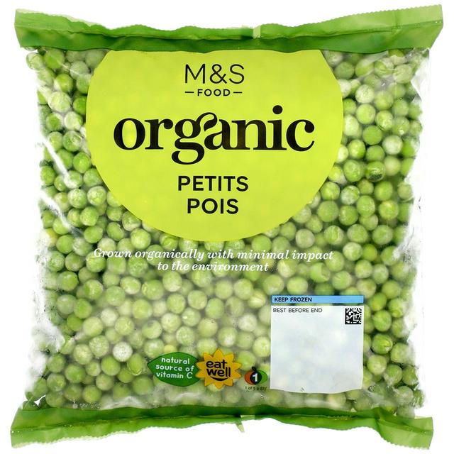 M & S Organic Petits Pois Frozen, 500g