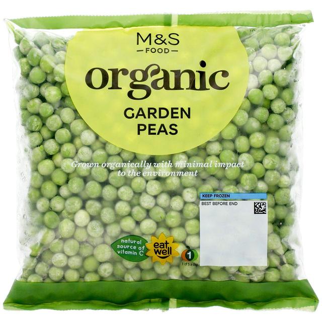 M & S Organic Garden Peas Frozen, 500g