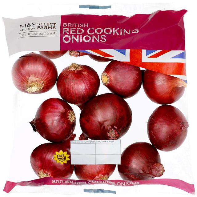 M & S Red Cooking Onions, 1kg