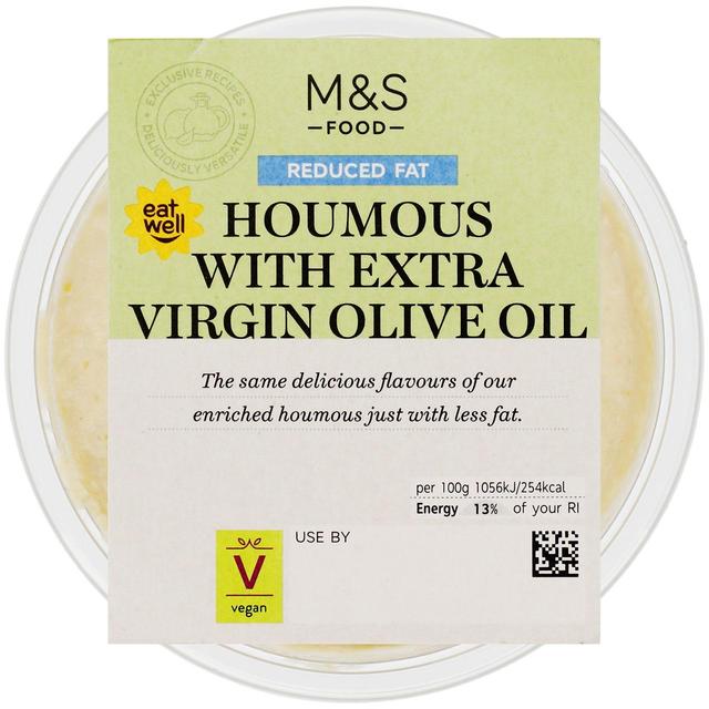 M & S Reduced Fat Houmous With Extra Virgin Olive Oil, 230g