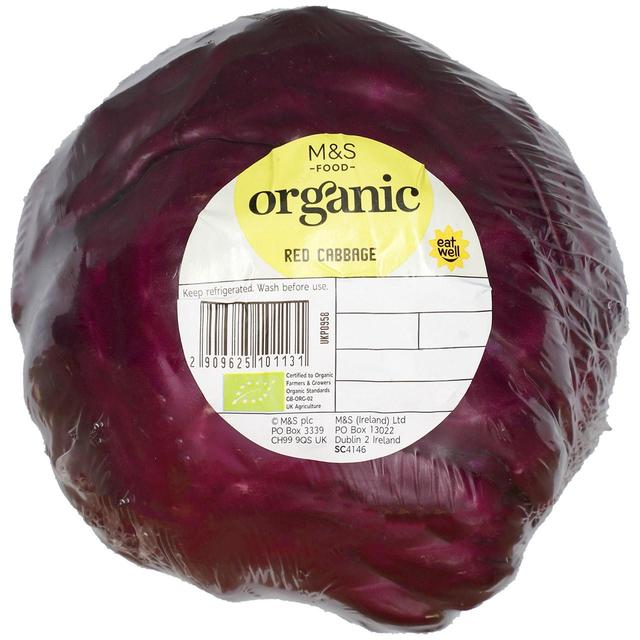 M & S Organic Red Cabbage, Typically: 850g