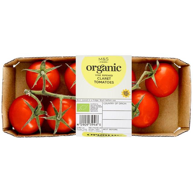 M & S Organic Claret Vine Tomatoes, 225g
