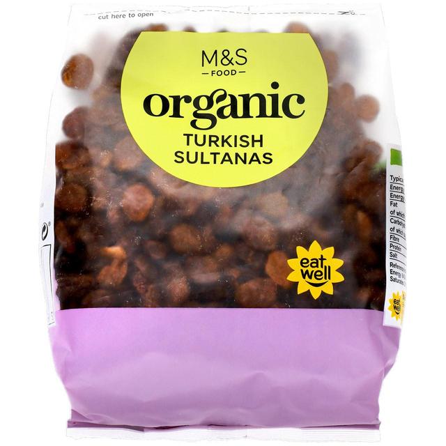 M & S Organic Sultanas, 375g