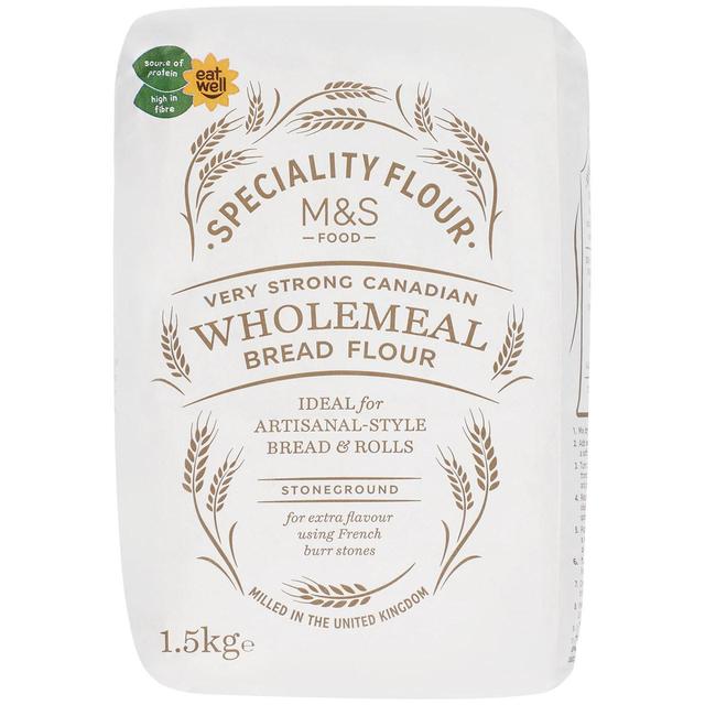 M & S Canadian Very Strong Wholemeal Bread Flour, 1.5kg