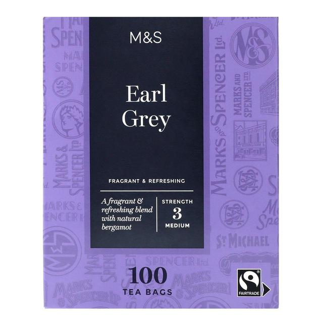 M & S Earl Grey Tea Bags, 100 Per Pack