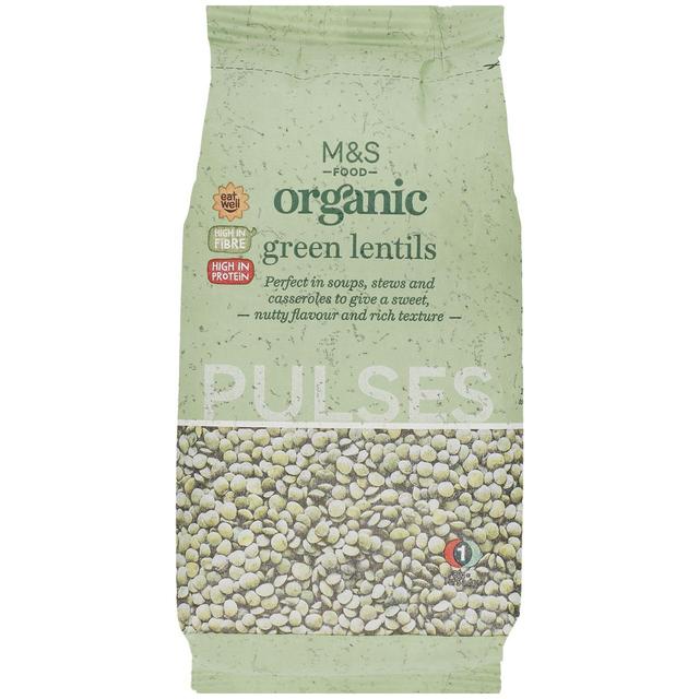 M & S Organic Green Lentils, 500g