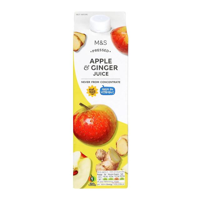 M & S Apple & Ginger Juice, 1l