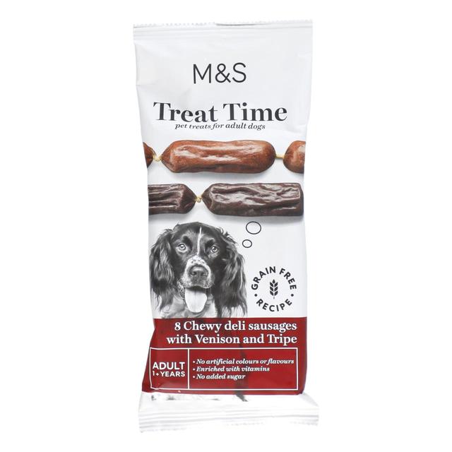 M & S 8 Meaty Deli Sausage Dog Treats, 60g