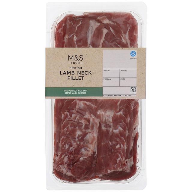 M & S British Lamb Neck Fillet, Typically: 400g