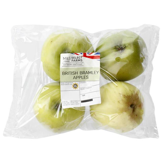 M & S British Bramley Cooking Apples, 4 Per Pack