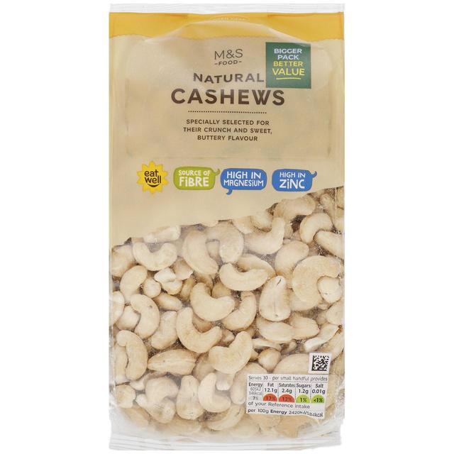 M & S Natural Cashew Nuts, 750g