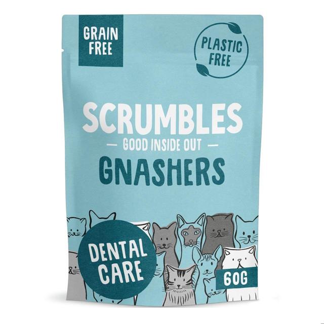 Scrumbles Cat Dental Treats Grain Free, Gnashers, 60g