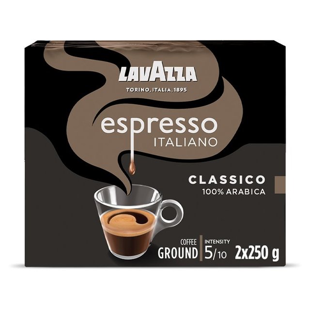 Lavazza Espresso Italiano Classico Ground Coffee, 2 x 250g