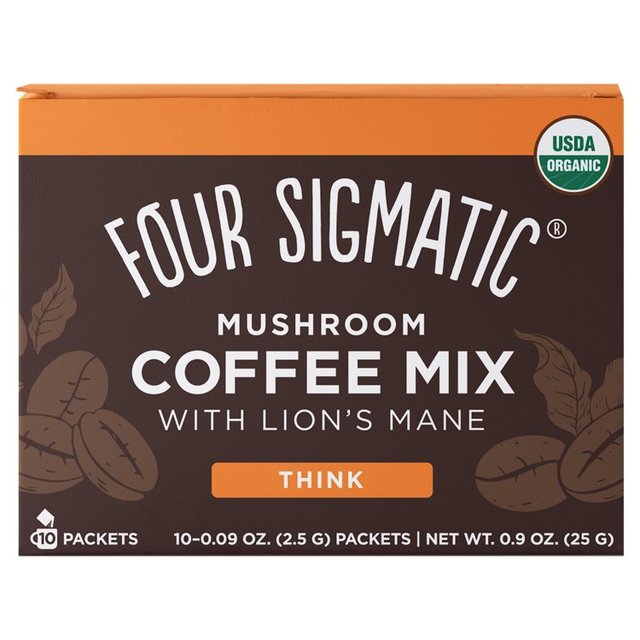 Four Sigmatic Mushroom Coffee Lion’s Mane & Chaga, 10 per Pack