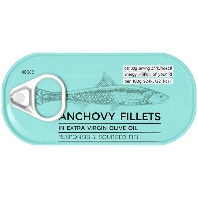 M & S Anchovy Fillets in Extra Virgin Olive Oil, 50g