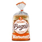 Warburtons Soft & Sliced Sesame Bagels