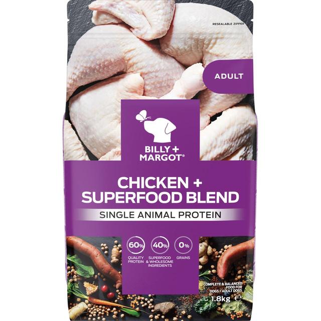Billy + Margot Chicken + Superfood Blend Dry Dog Food, 1.8kg