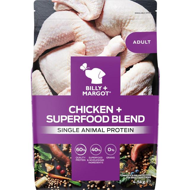 Billy + Margot Chicken + Superfood Blend Dry Dog Food, 4.5kg