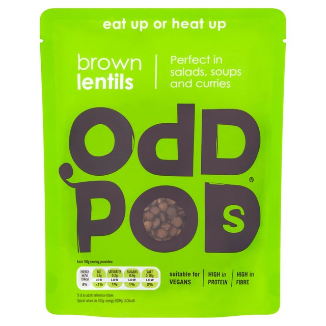 Oddpods Brown Lentils, 200g