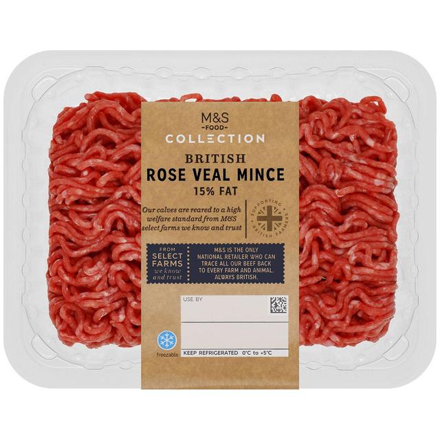 M & S Select Farms British Rose Veal Mince 15% Fat, 400g