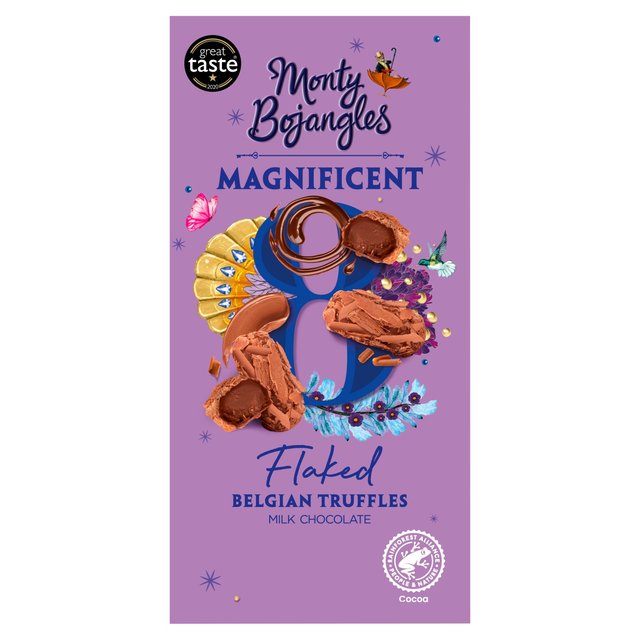 Monty Bojangles Milk Chocolate Flaked Truffles, 100g