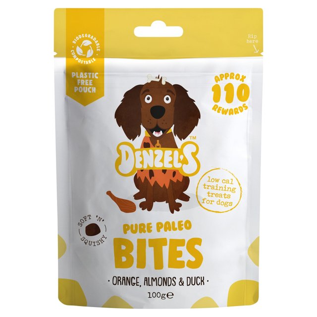 Denzel’s Pure Paleo Training Bites, Orange, Almonds & Duck, 100g