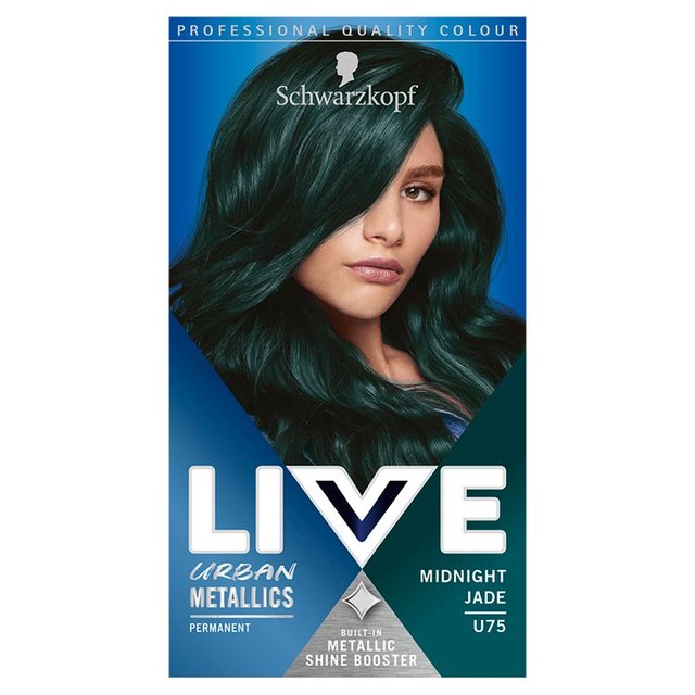 Schwarzkopf LIVE U75 Midnight Jade Green Permanent Hair Dye