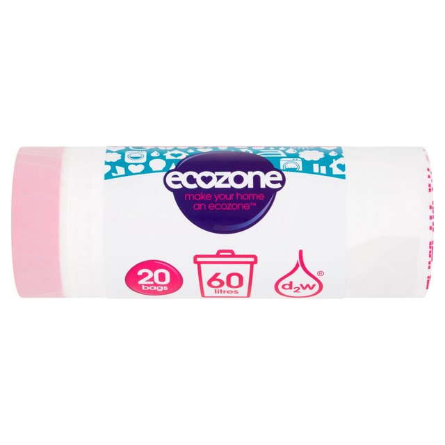 Ecozone Oxo-Biodegradable Bin Liners 60L