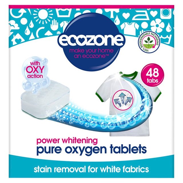 Ecozone Pure Oxygen Whitener Tablets, 48 Per Pack