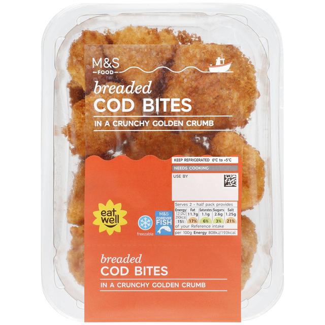 M & S Breaded Cod Bites, 300g