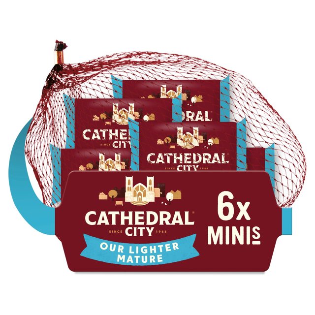 Cathedral City Mini Lighter Snack Cheeses, 6 x 20g