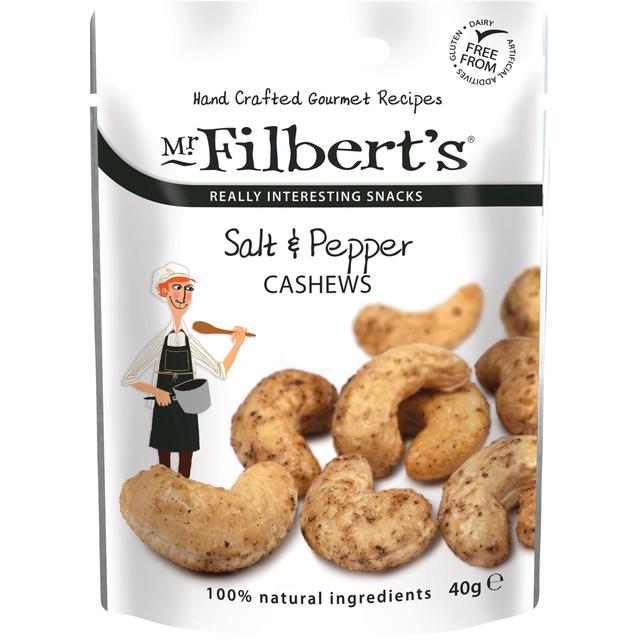 Mr Filbert’s Salt & Pepper Cashews, 40g