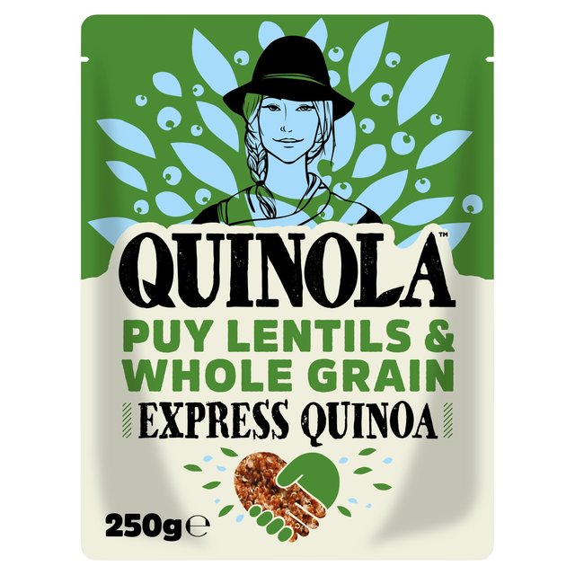 Quinola Puy Lentils & Whole Grain Ready to Eat Quinoa, 250g