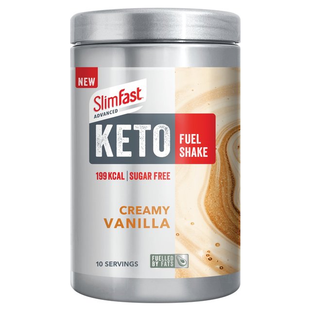SlimFast Advanced Creamy Vanilla Keto Fuel Shake 10 Servings, 320g