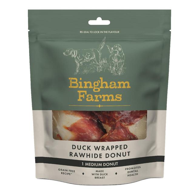 Natures Deli Bingham Farms Duck Wrapped Rawhide Donut, 75g