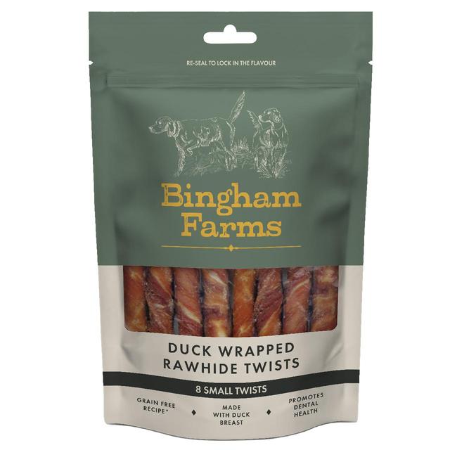 Natures Deli Duck Wrapped Rawhide Twist Small Dog Treats, 8 per Pack