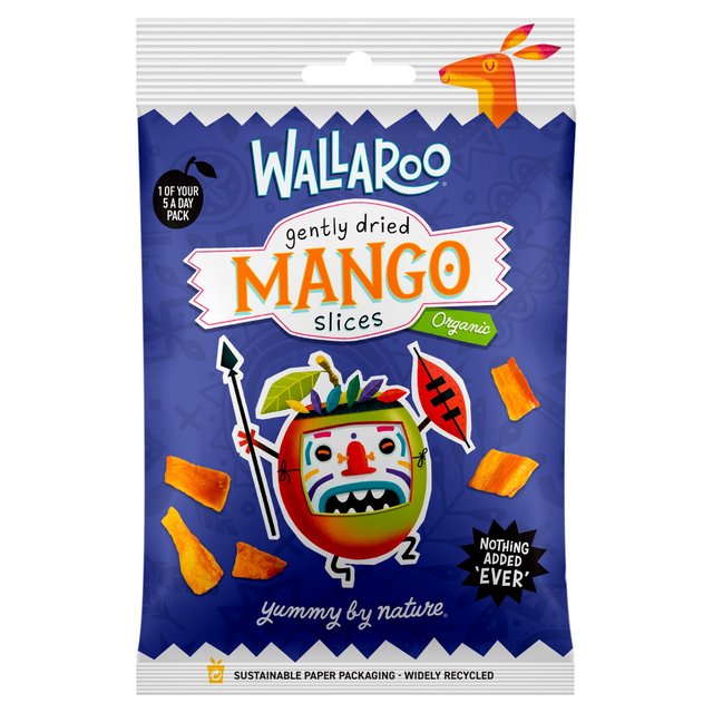 Wallaroo Organic Dried Mango Slices, 35g
