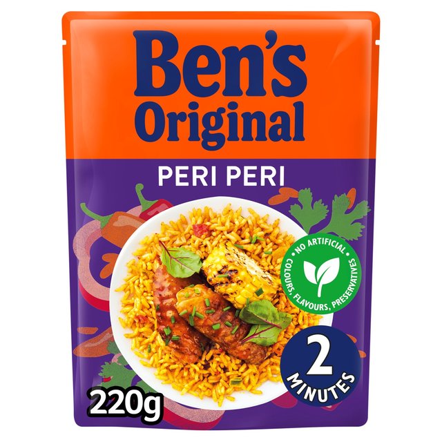 Bens Original Peri Peri Microwave Rice, 220g