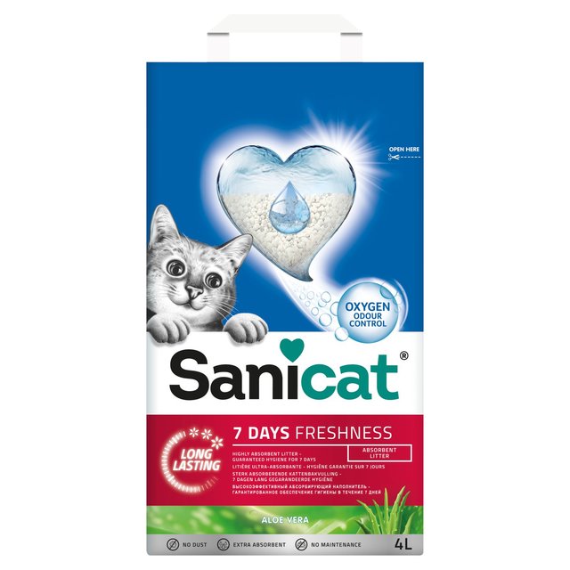 Sanicat 7 Day No Maintenance Cat Litter, 4L