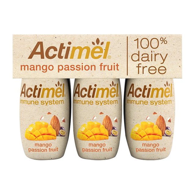Actimel Dairy Free Almond Mango Yoghurt Drink Alternative, 6 x 100g