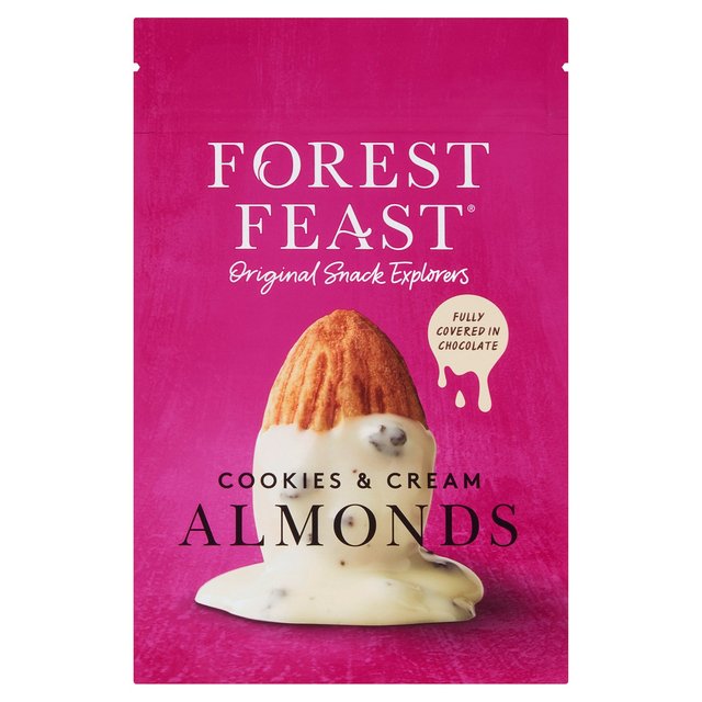 Forest Feast Cookies & Cream White Chocolate Almonds, 120g