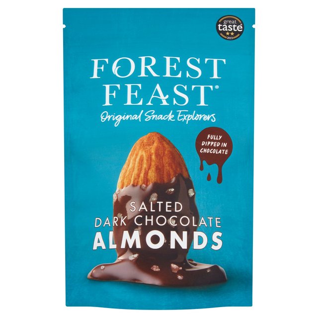 Forest Feast Salted Dark Chocolate Almonds, 120g